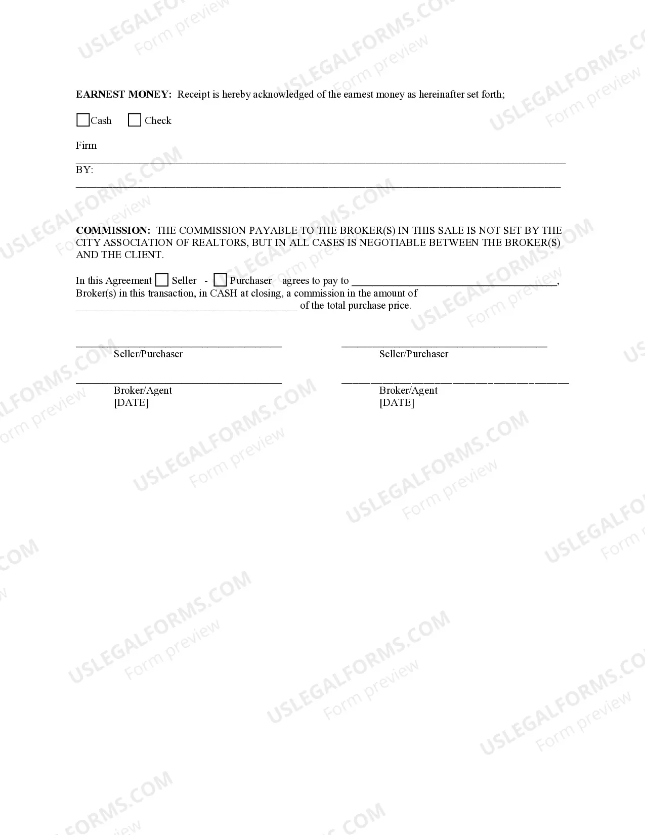 Preview Commercial Sale Agreement