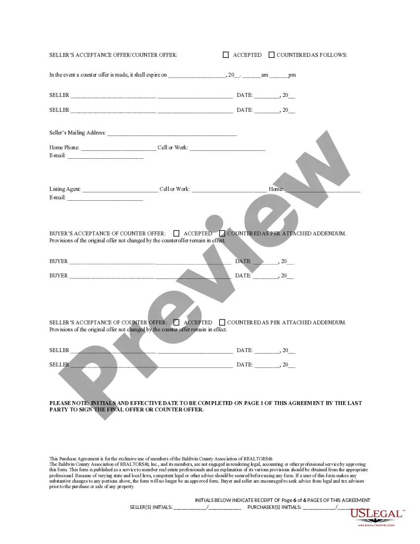 Preview Purchase Agreement: Residential Property (Caveat Emptor State)