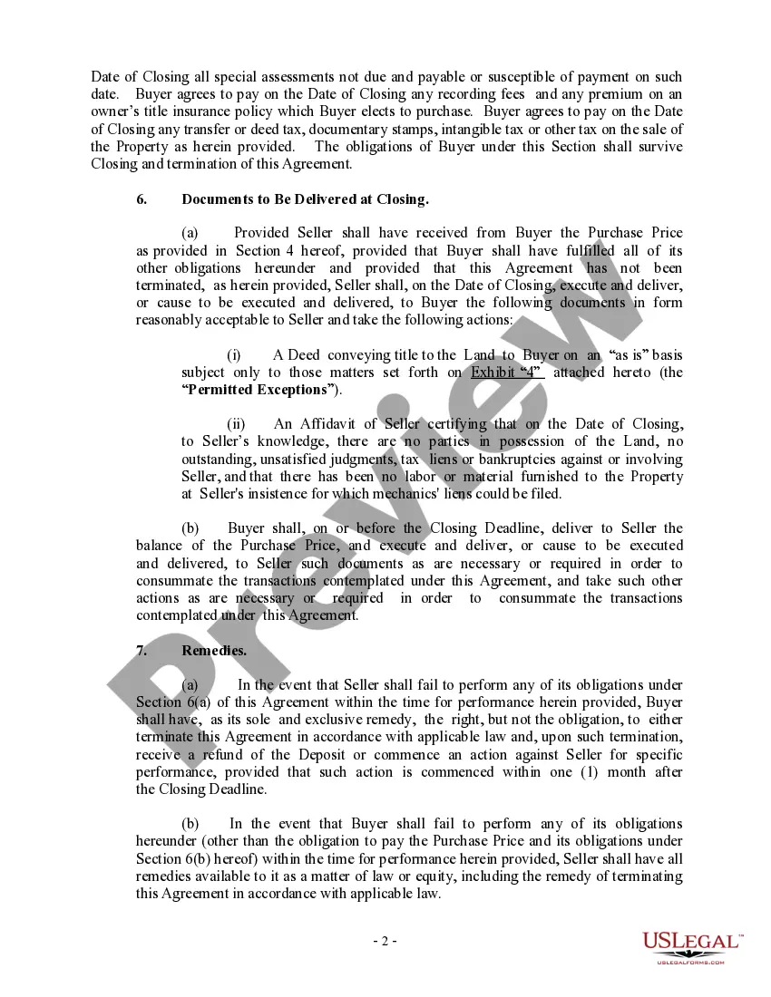 Preview Purchase Agreement between Buyer and Seller LLC