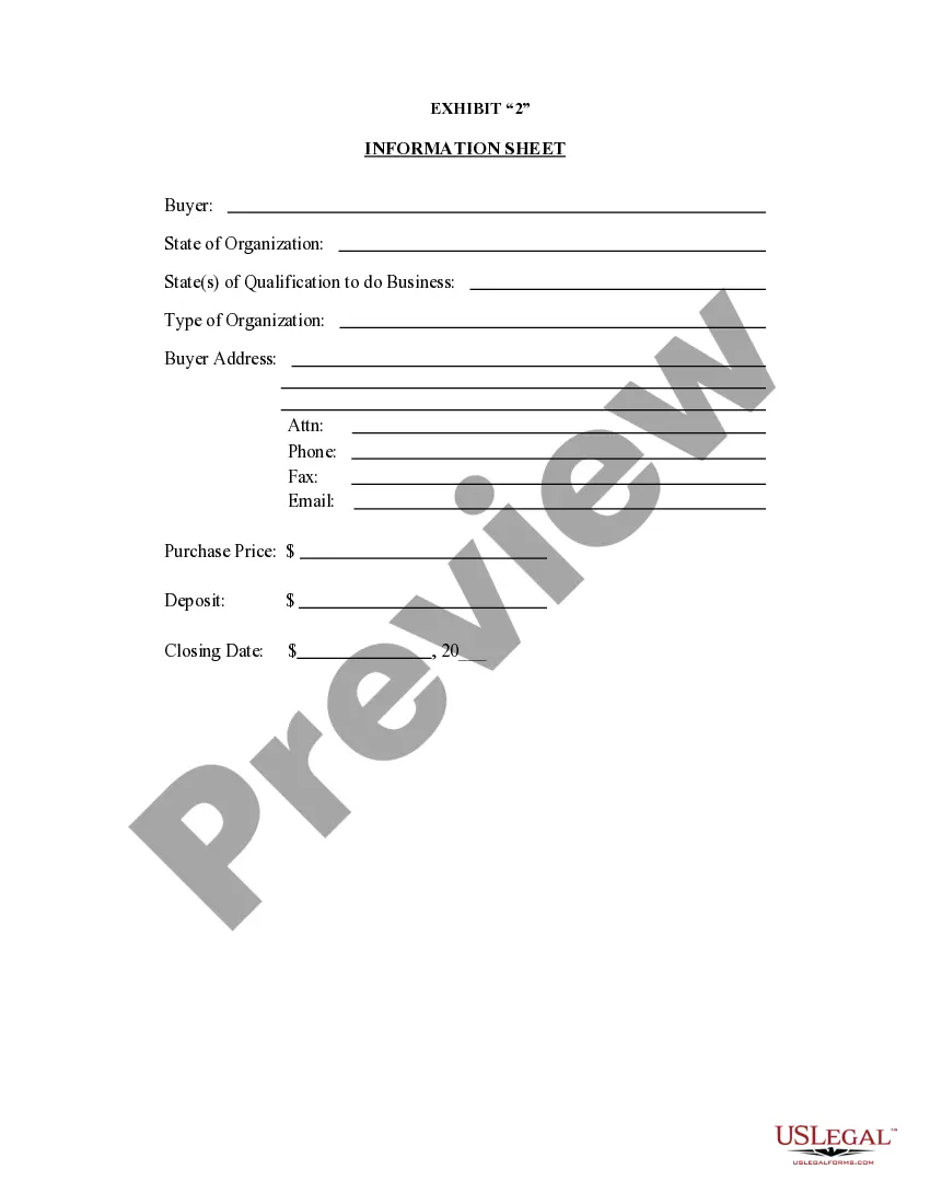 Preview Purchase Agreement between Buyer and Seller LLC