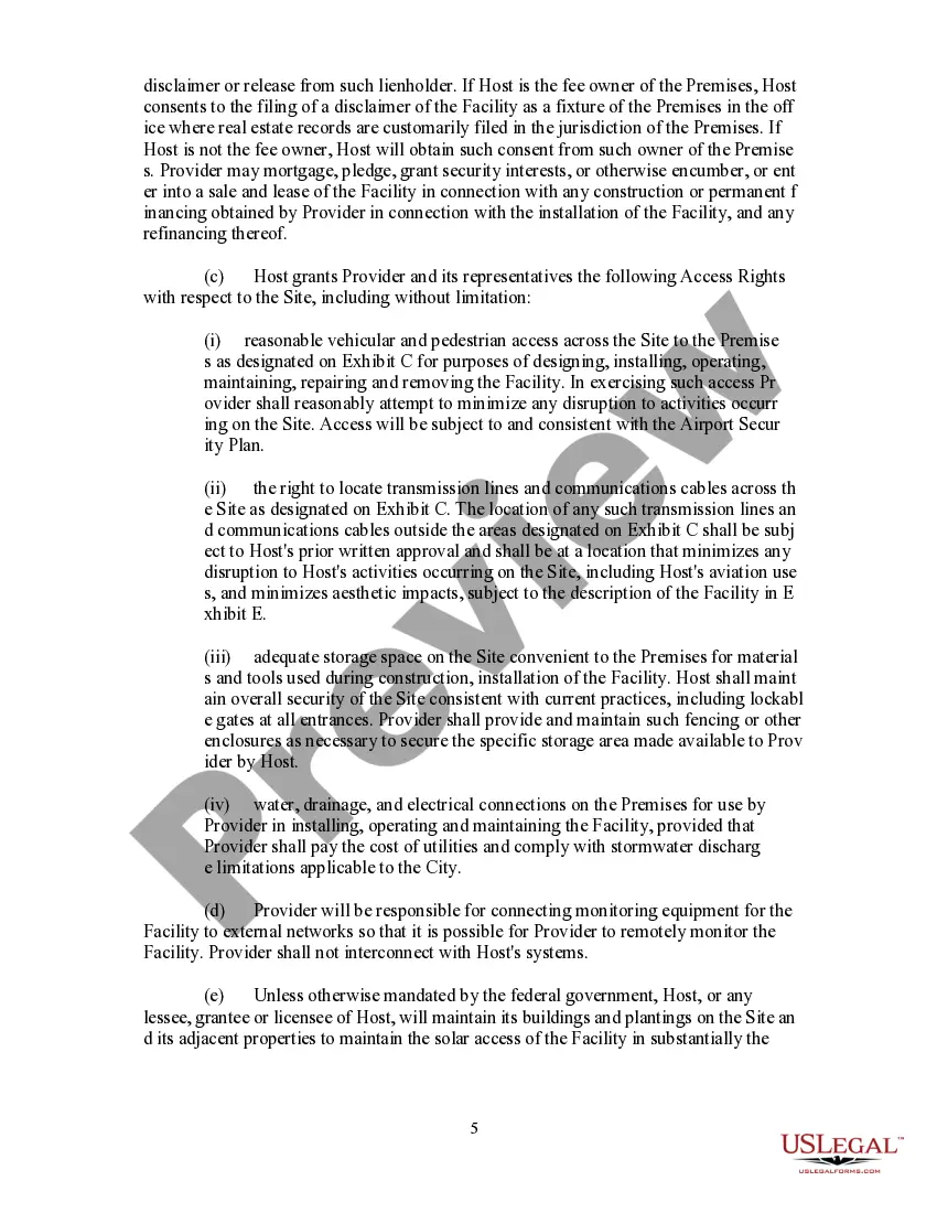 Preview Power Purchase Agreement