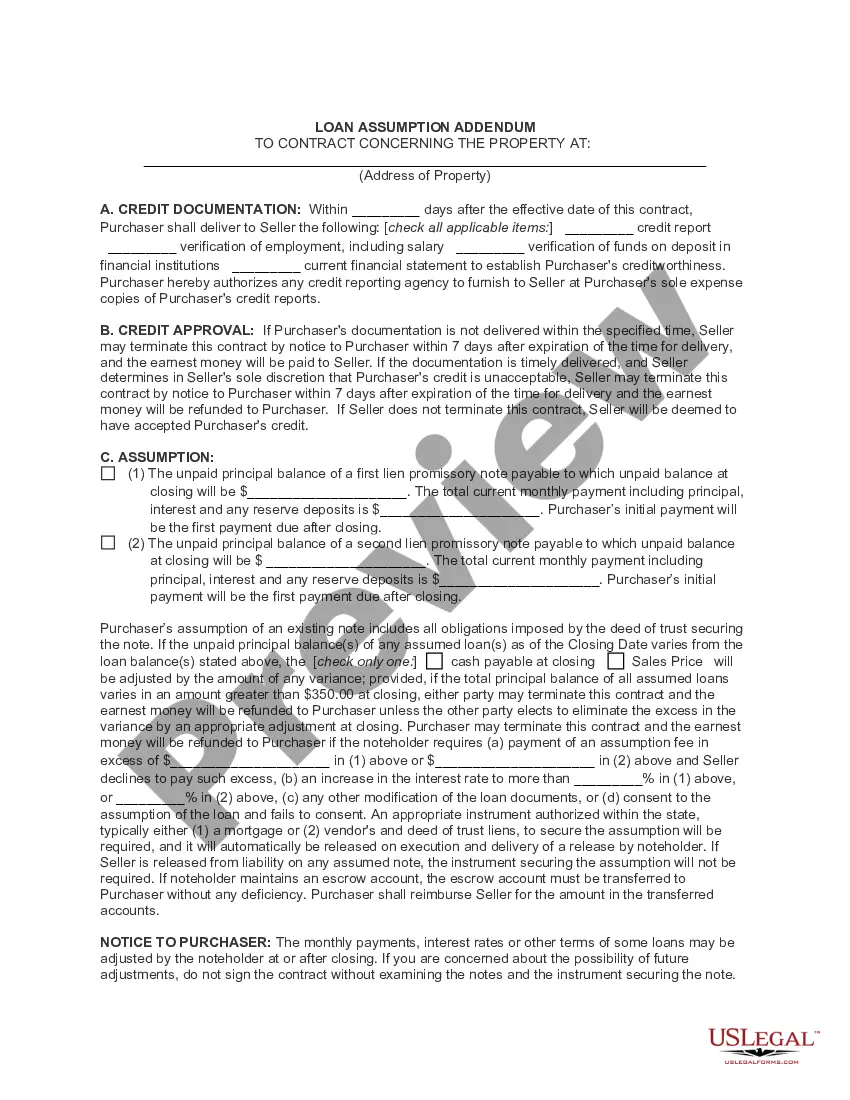 Preview Real Estate Purchase Contract - Residential