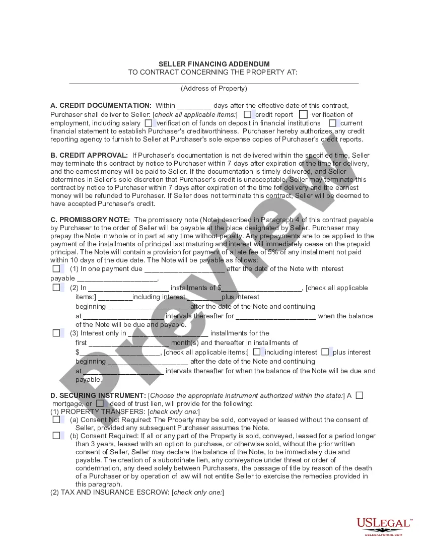 Preview Real Estate Purchase Contract - Residential