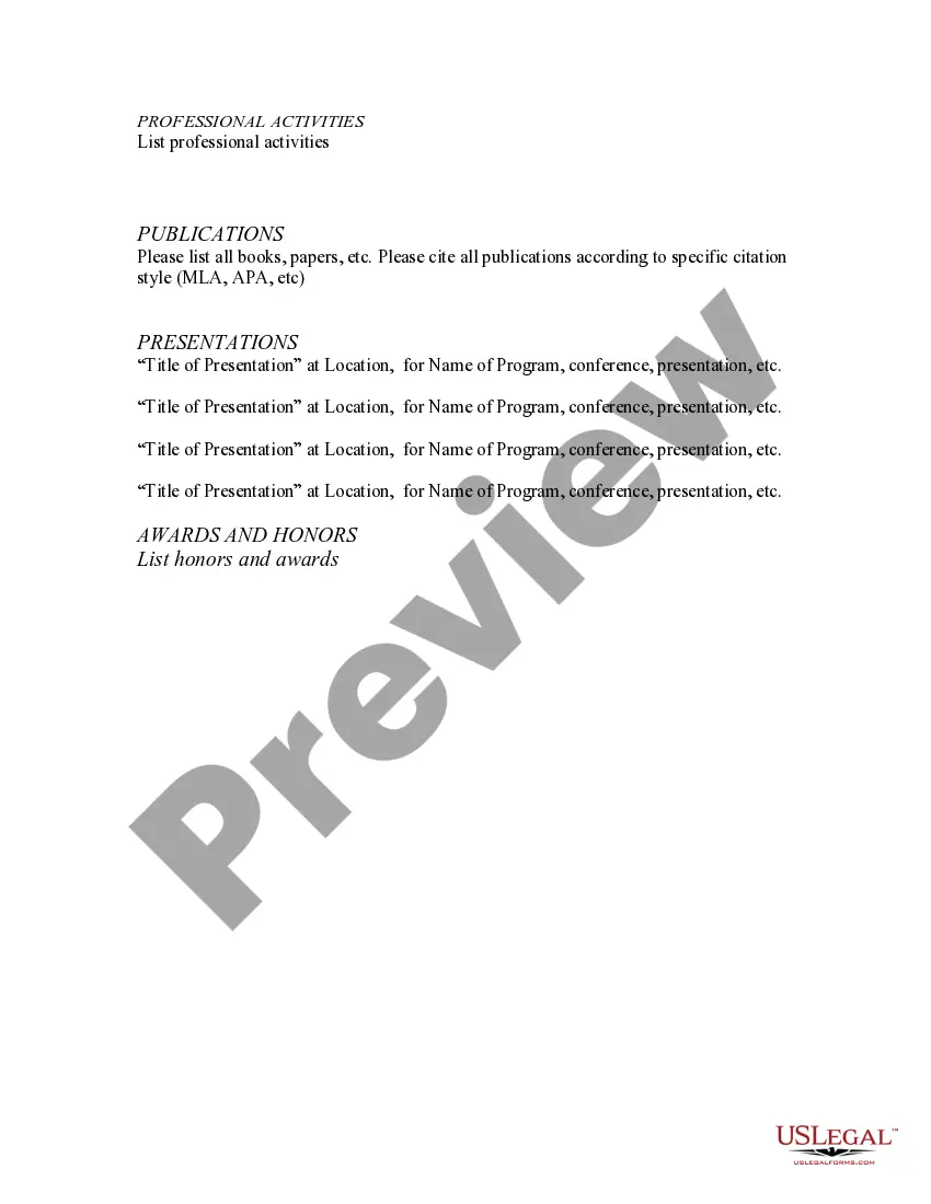 Get Resume for President of a University Preview Resume for President of a University