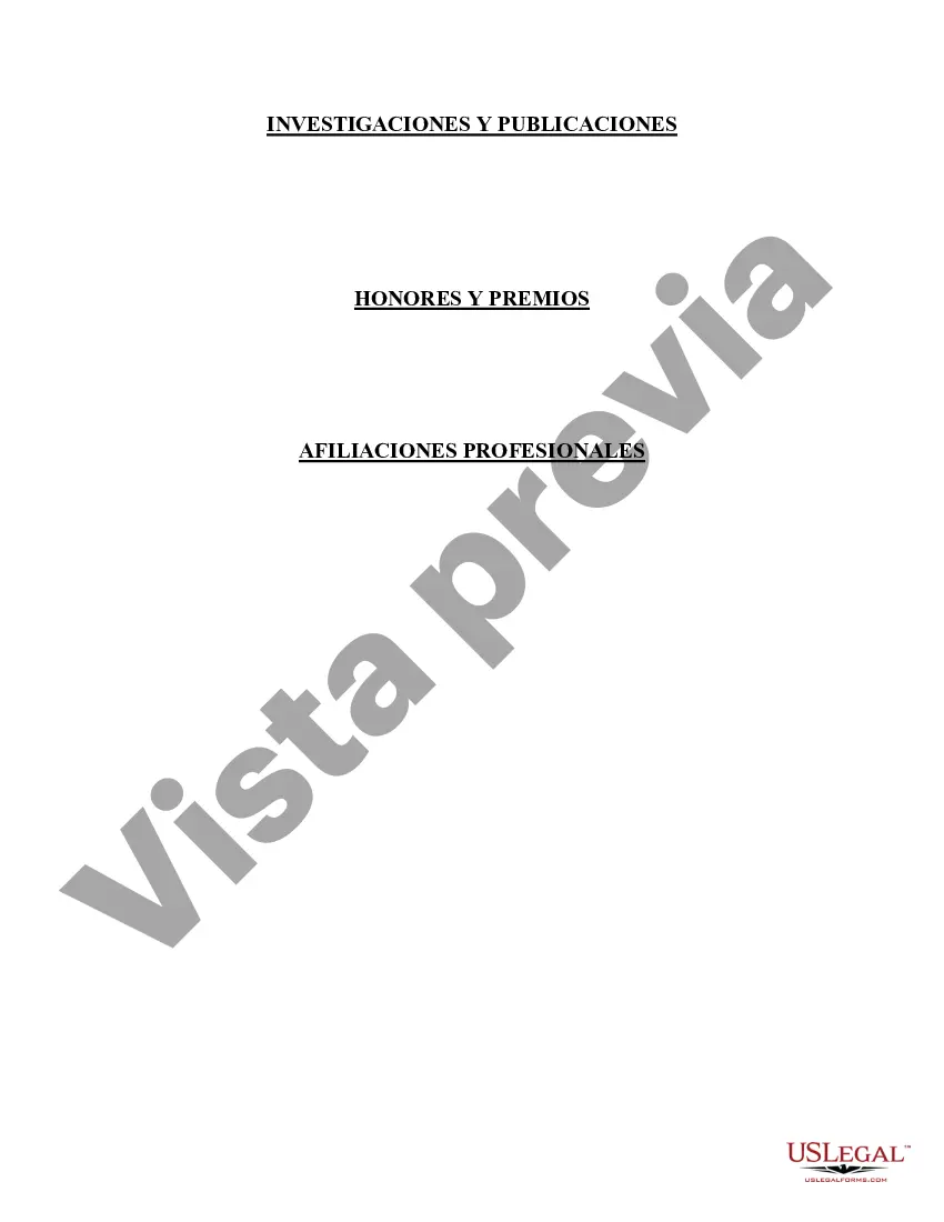 Preview Currículum para puesto médico