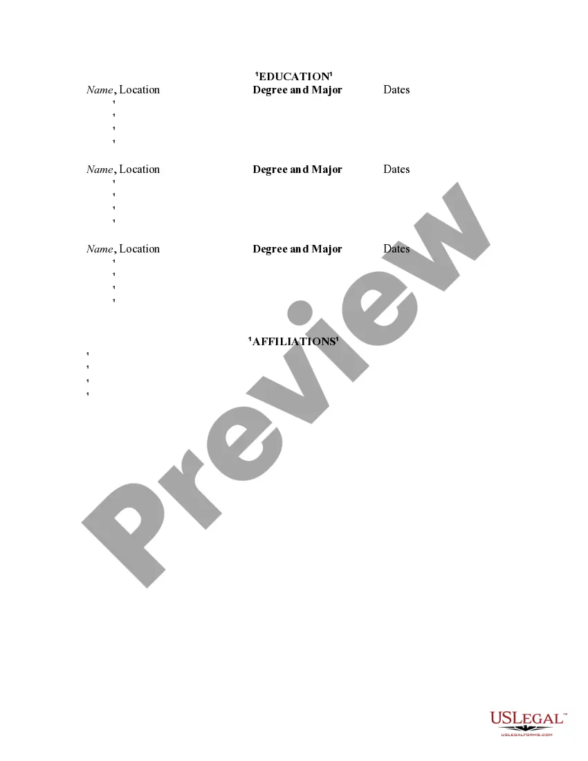 Preview Resume for Associate Interior Designer