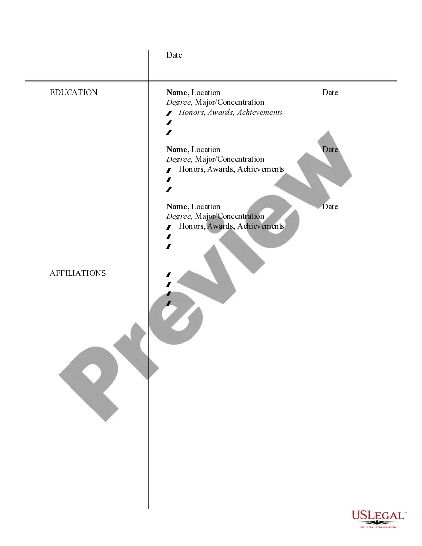 Preview Resume for Real Estate Agent or Realtor