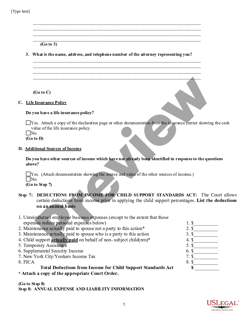 Financial Disclosure Affidavit Us Legal Forms 4297