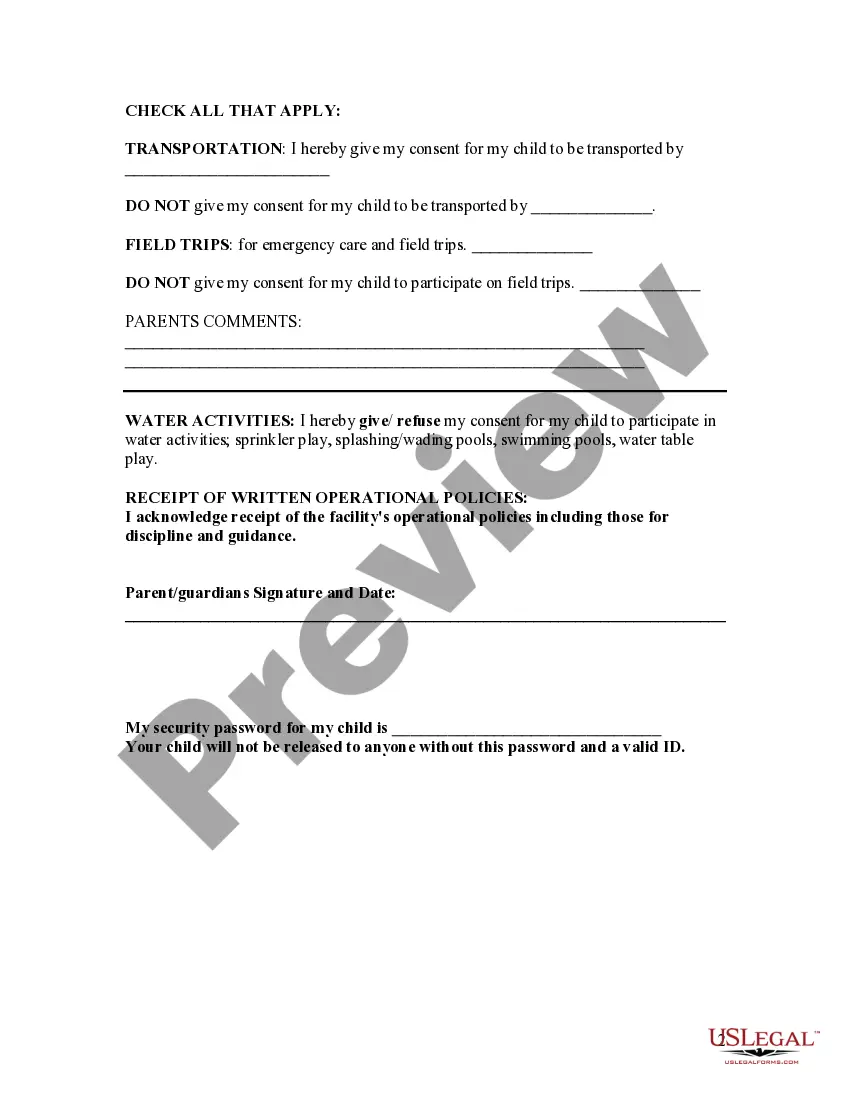 Preview Camp Registration Form