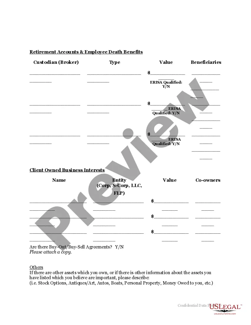 Get Confidential Data Form Preview Confidential Data Form