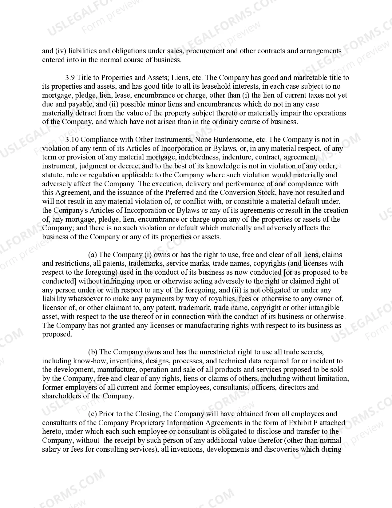 Preview Investor Stock Purchase Agreement