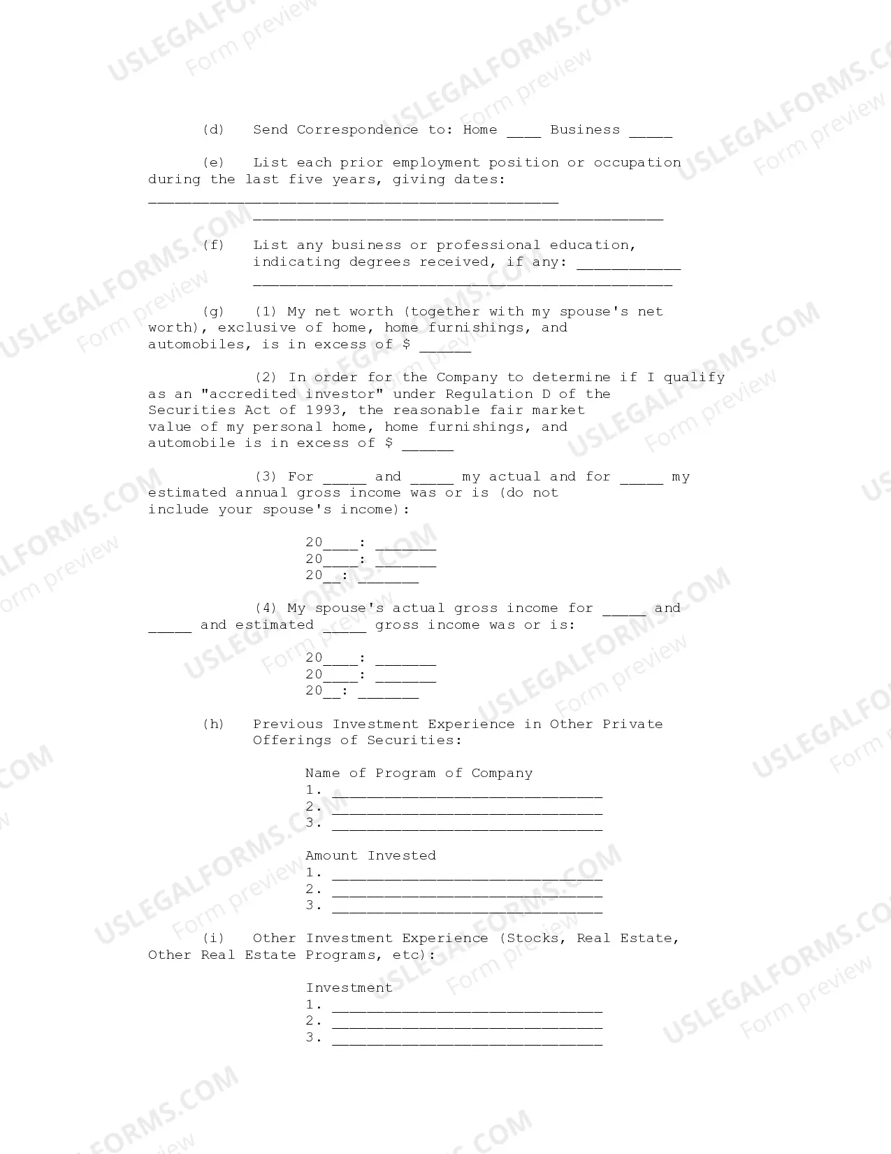 Preview Subscription Agreement - Detailed