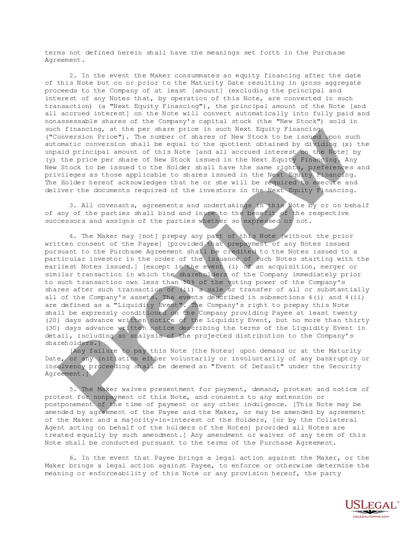 Get Bridge Financing Demand Note Preview Bridge Financing Demand Note