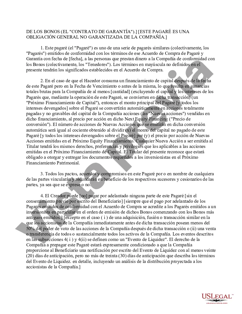 Preview Pagaré de Financiamiento Puente