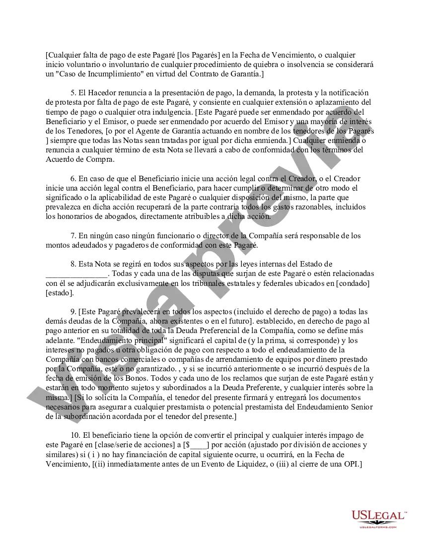 Preview Pagaré de Financiamiento Puente