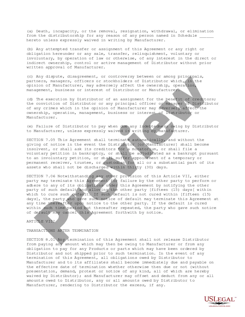 Get Distribution Agreement with Commentary Preview Distribution Agreement with Commentary
