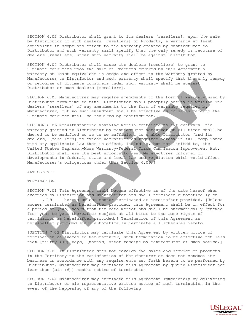 Get Distribution Agreement with Commentary Preview Distribution Agreement with Commentary