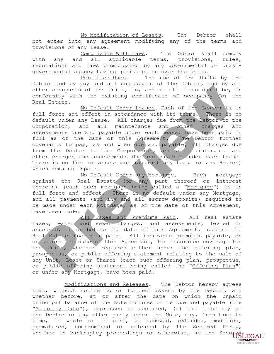 page 6 Security Agreements Cooperative Apartments and Variations preview