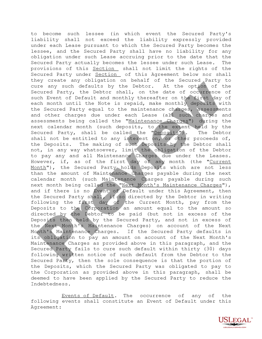 page 8 Security Agreements Cooperative Apartments and Variations preview