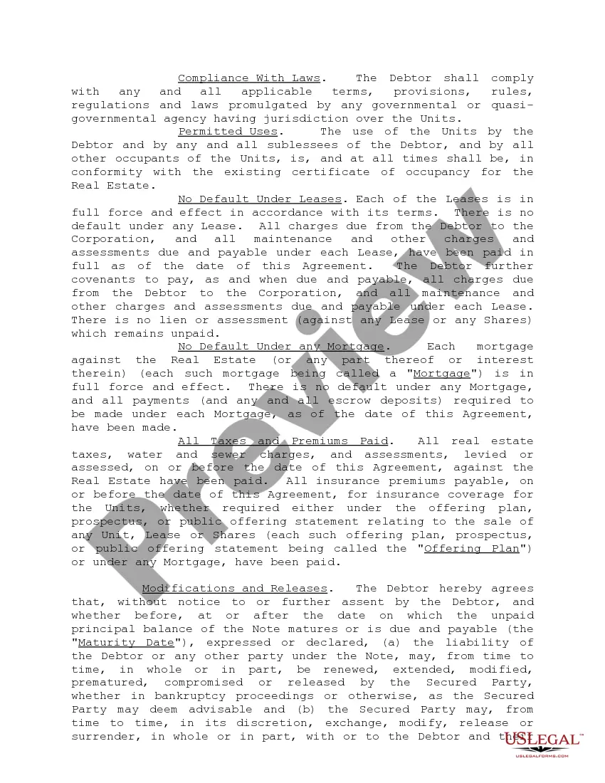 Get Security Agreements Cooperative Apartments and Variations Preview Security Agreements Cooperative Apartments and Variations