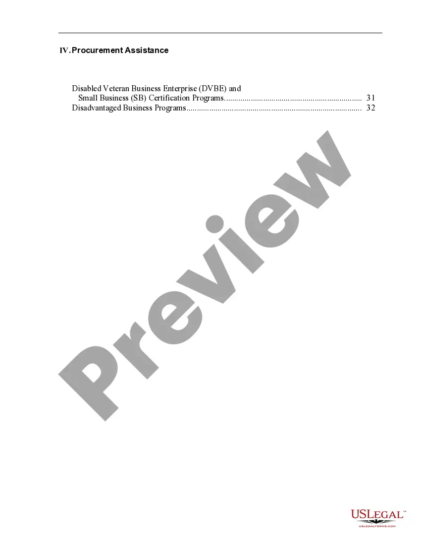 Preview Small Business Resource Guide to Financial Opportunities with a state government