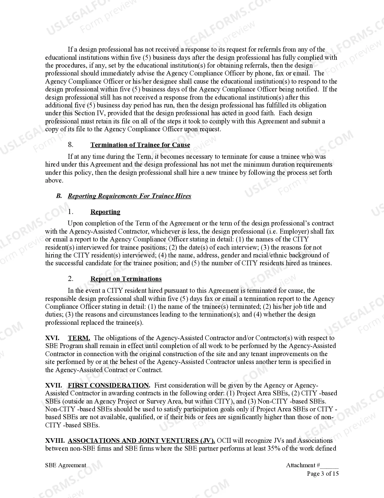 Preview Small Business Enterprise Agreement