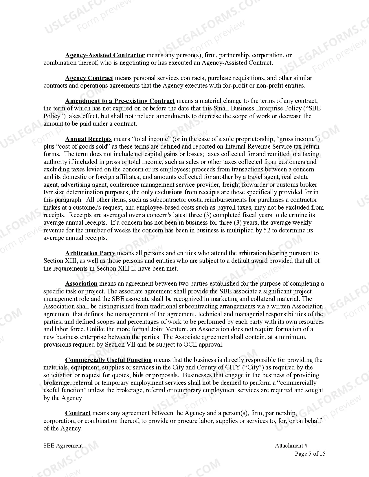 Preview Small Business Enterprise Agreement