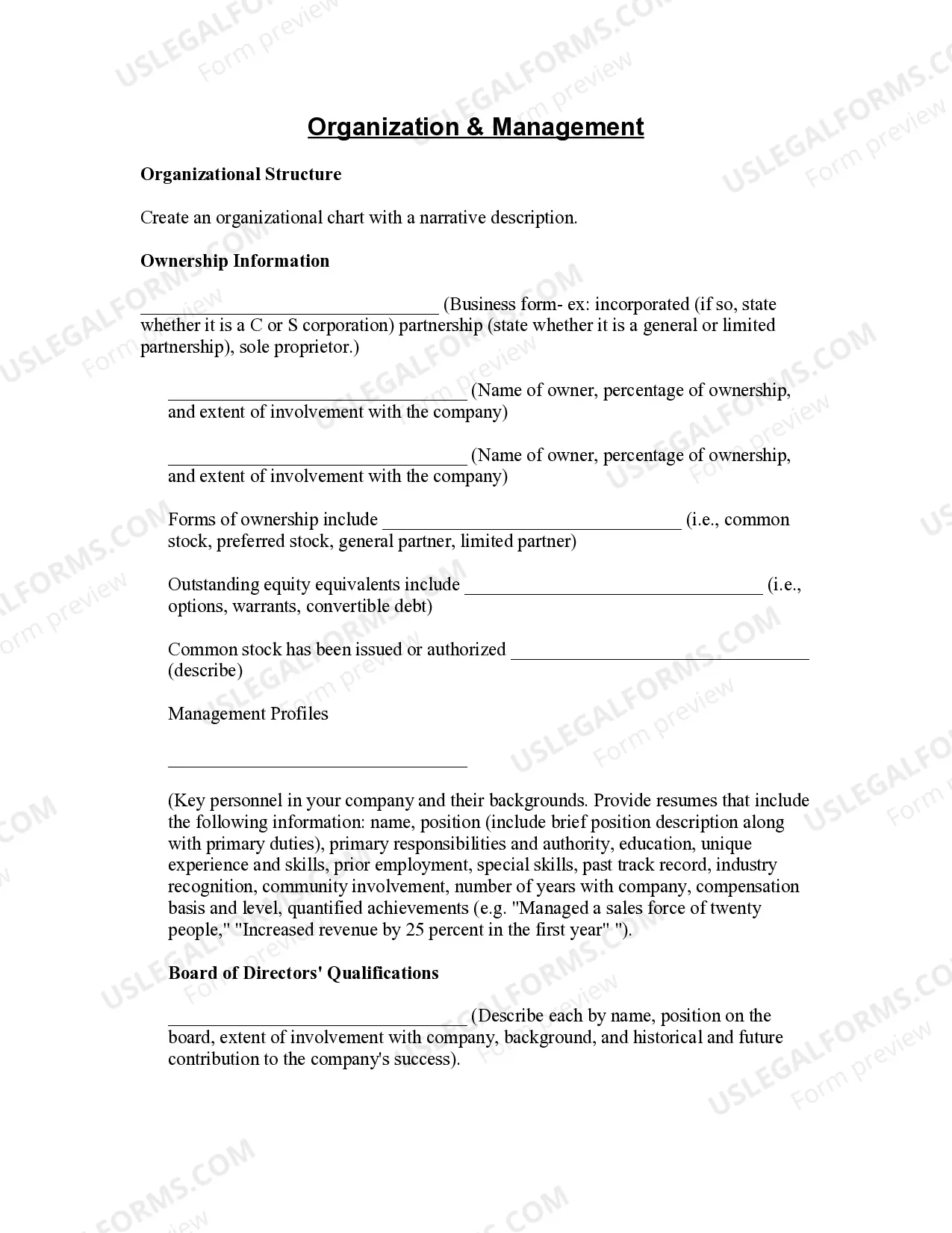 Preview Business Plan Template for Cafe