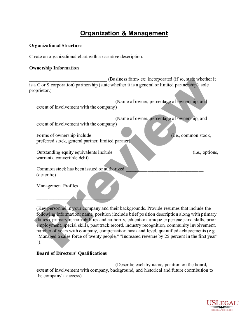 Sample Business Plan Template Business Plan Template Us Legal Forms 7582