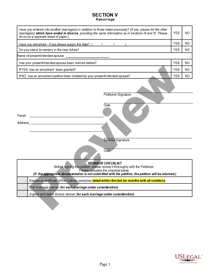 Get Lack of Form Petition Preview Lack of Form Petition