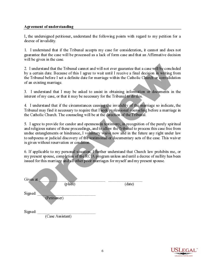 Get Petition for a Decree of Lack of Canonical Form Preview Petition for a Decree of Lack of Canonical Form