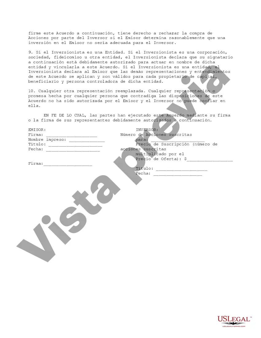 Preview Acuerdo de suscripción abreviado