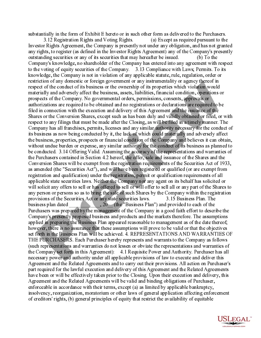 Get Series A Preferred Stock Purchase Agreement Preview Series A Preferred Stock Purchase Agreement