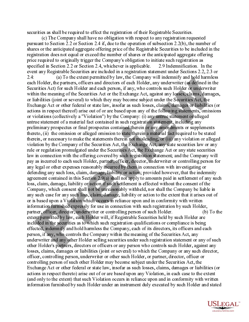 Preview Investor Rights Agreement