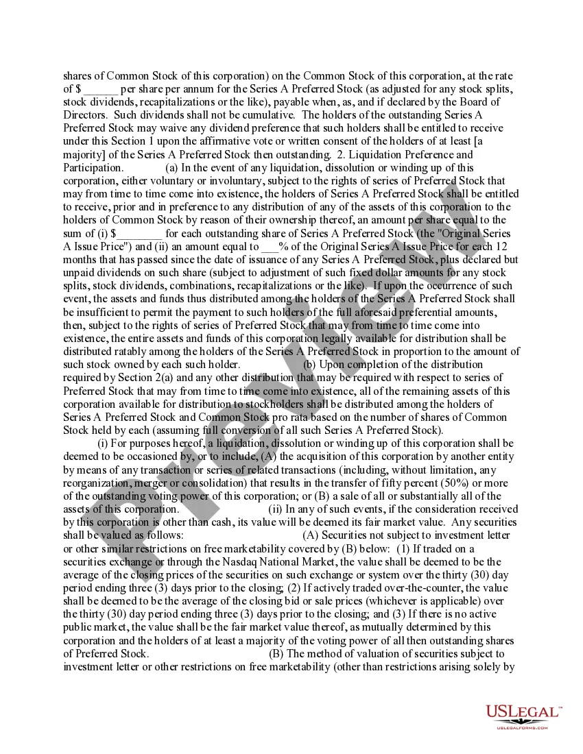 Get Restated Certificate of Incorporation Preview Restated Certificate of Incorporation