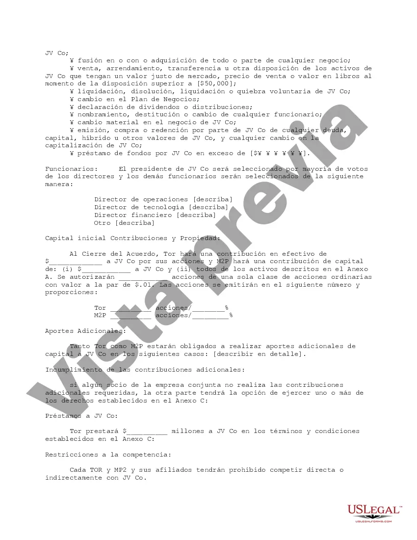 Get Forma alternativa de hoja de términos/carta de intención para empresas conjuntas de tecnología Preview Forma alternativa de hoja de términos/carta de intención para empresas conjuntas de tecnología