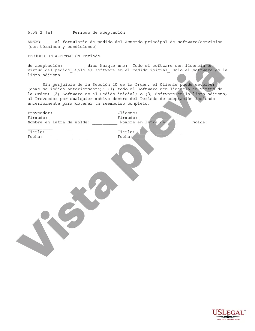 Preview Período de aceptación