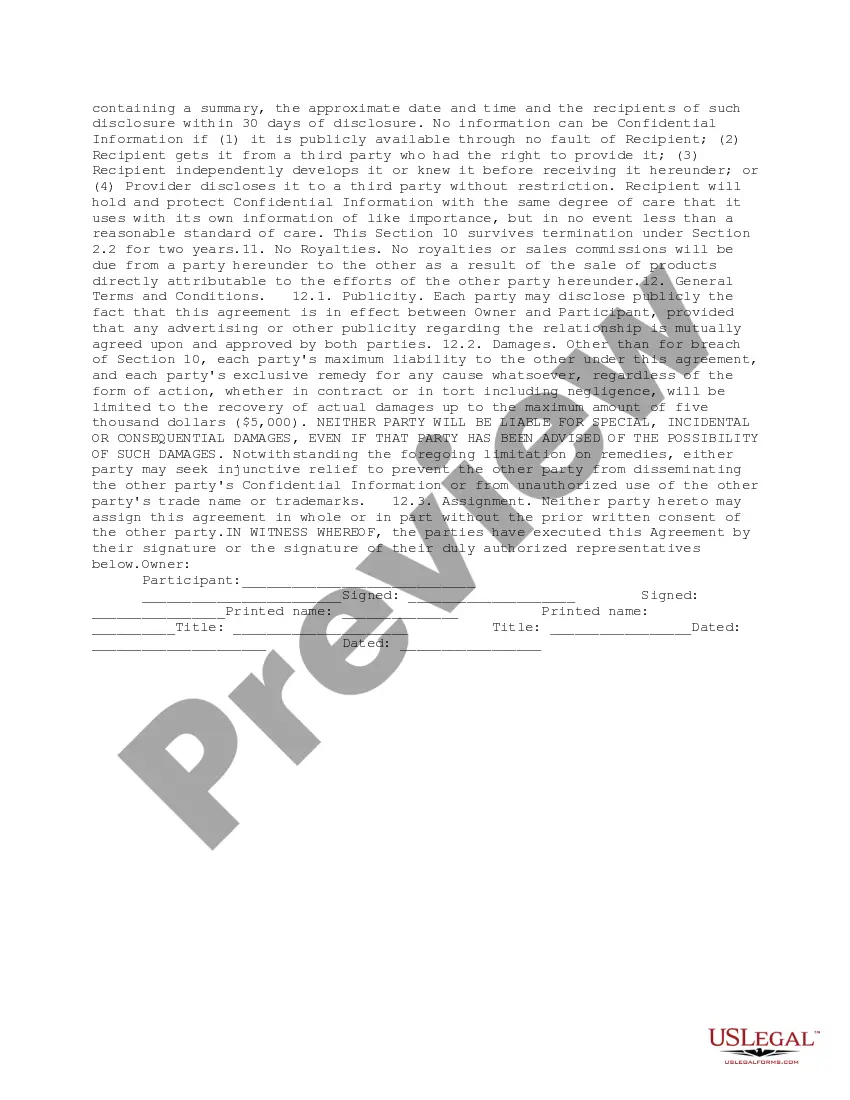 Preview Co-Marketing Agreement