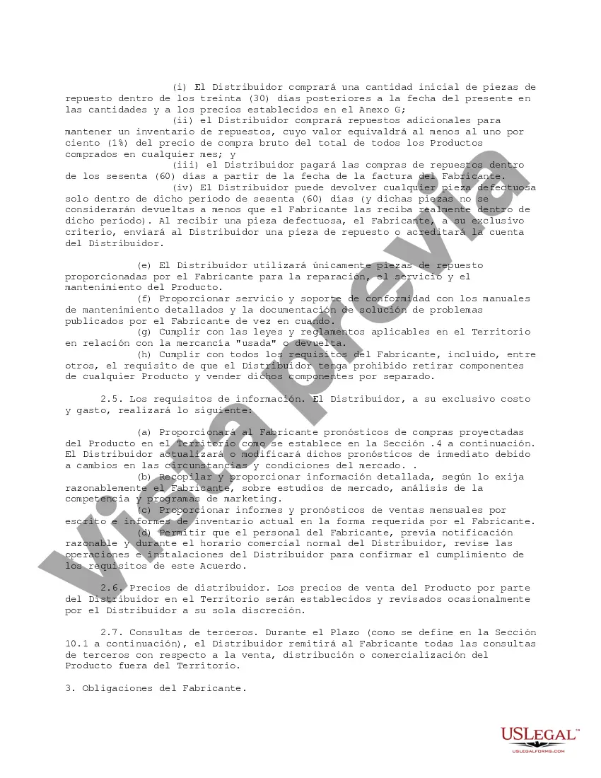 Preview Acuerdo de distribución internacional