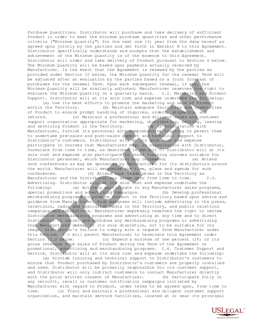 Get International Distributorship Agreement Preview International Distributorship Agreement