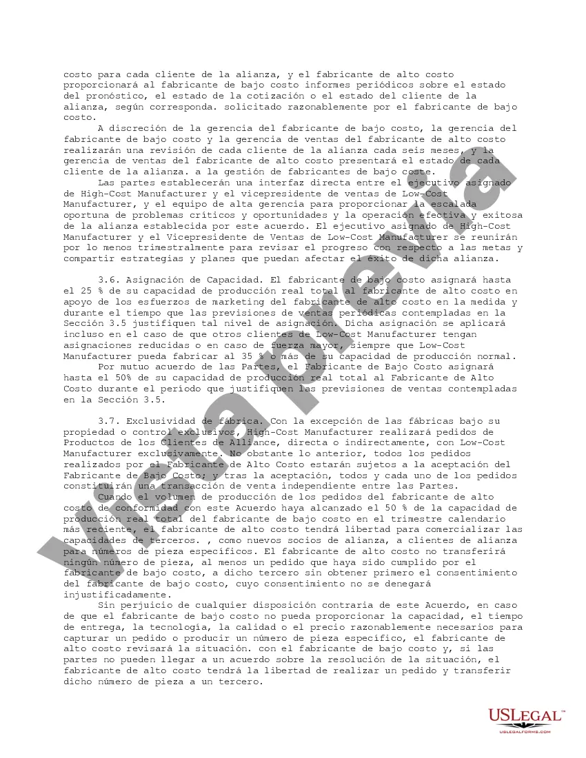 Preview Contrato de acuerdo de alianza de placa de circuito