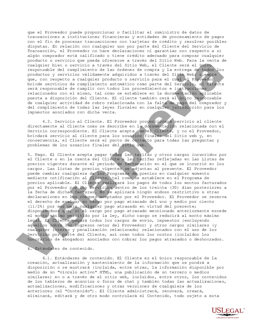 Get Acuerdo de servicio de transacción y hospedaje web Preview Acuerdo de servicio de transacción y hospedaje web