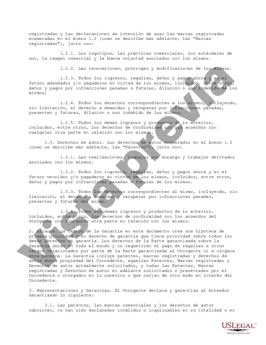 Get Cesión en Garantía de Propiedad Intelectual Preview Cesión en Garantía de Propiedad Intelectual