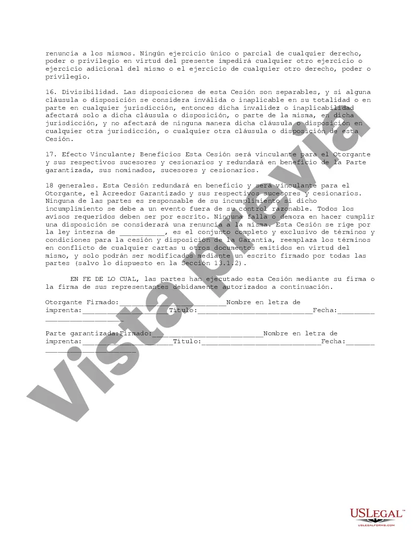Get Cesión en Garantía de Propiedad Intelectual Preview Cesión en Garantía de Propiedad Intelectual