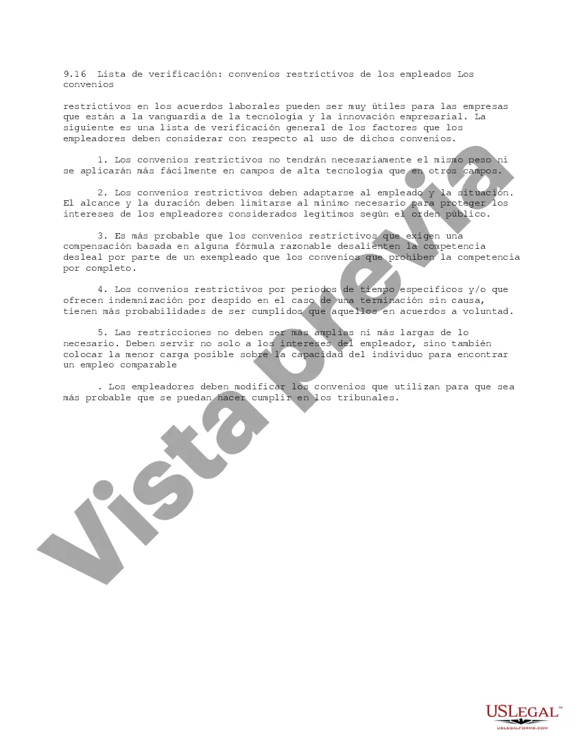 Preview Convenios restrictivos para empleados