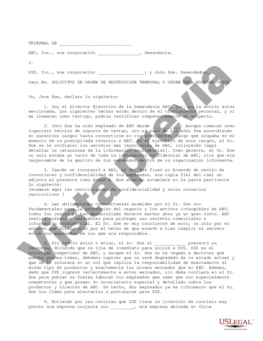 Get Orden de Restricción Temporal y Orden de Justificación con respecto a la Medida Cautelar Preliminar con Solicitud de la misma Preview Orden de Restricción Temporal y Orden de Justificación con respecto a la Medida Cautelar Preliminar con Solicitud de la misma