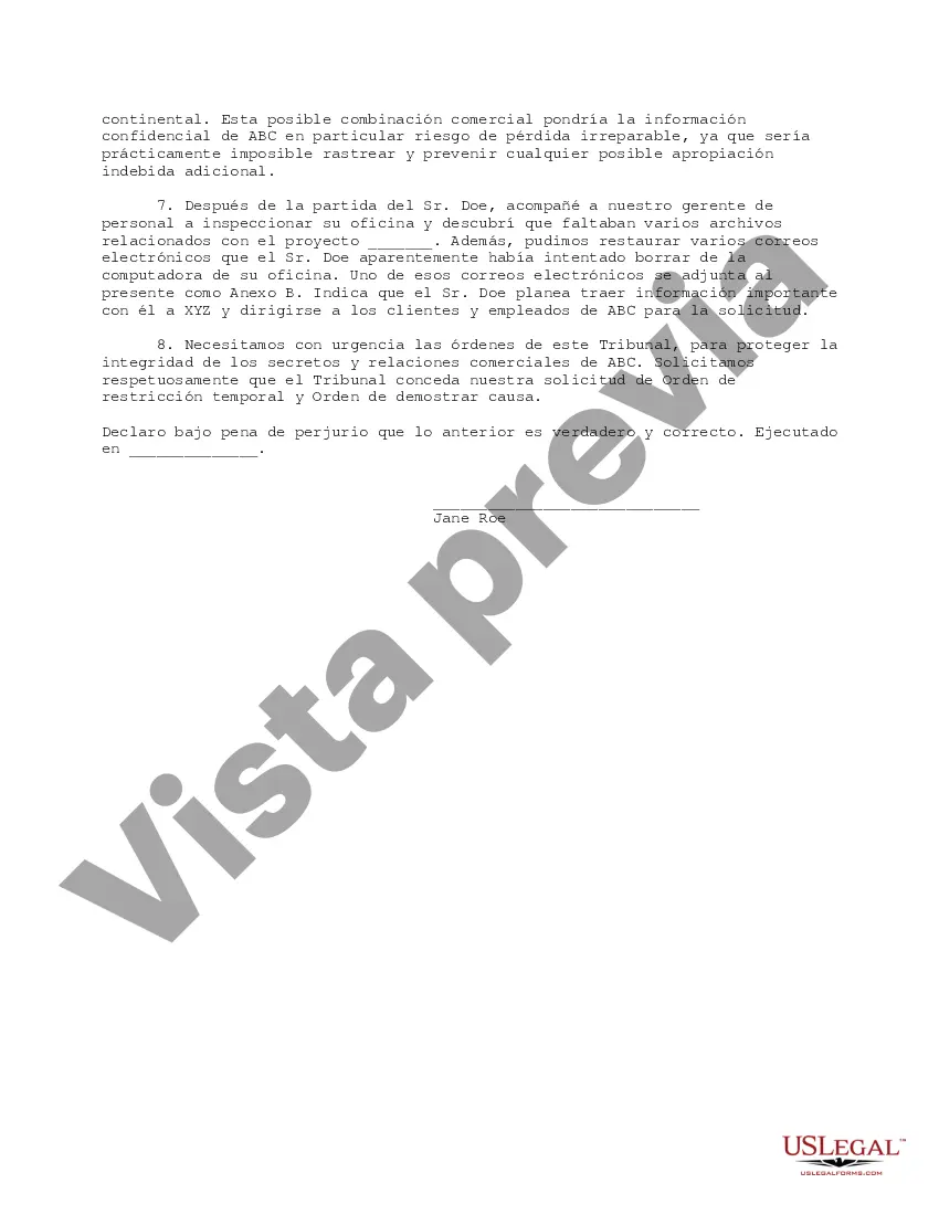 Get Orden de Restricción Temporal y Orden de Justificación con respecto a la Medida Cautelar Preliminar con Solicitud de la misma Preview Orden de Restricción Temporal y Orden de Justificación con respecto a la Medida Cautelar Preliminar con Solicitud de la misma