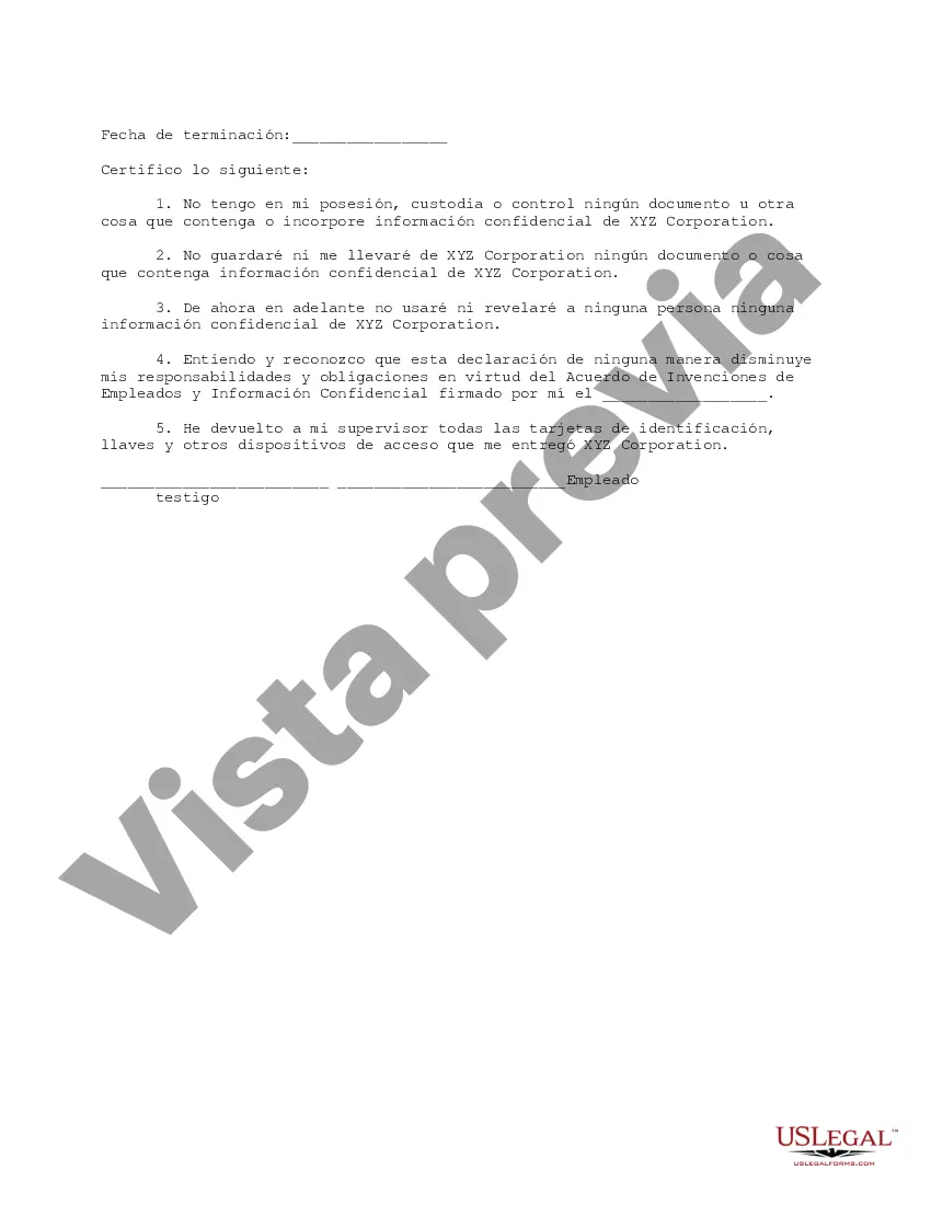 Preview Acuerdo de Reconocimiento y Terminación de Secreto Comercial