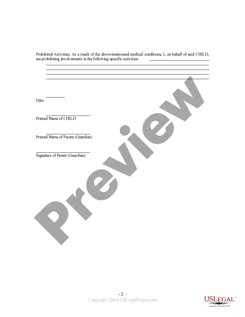 Get Waiver and Release From Liability For Minor Child for Skeet Shooting Preview Waiver and Release From Liability For Minor Child for Skeet Shooting