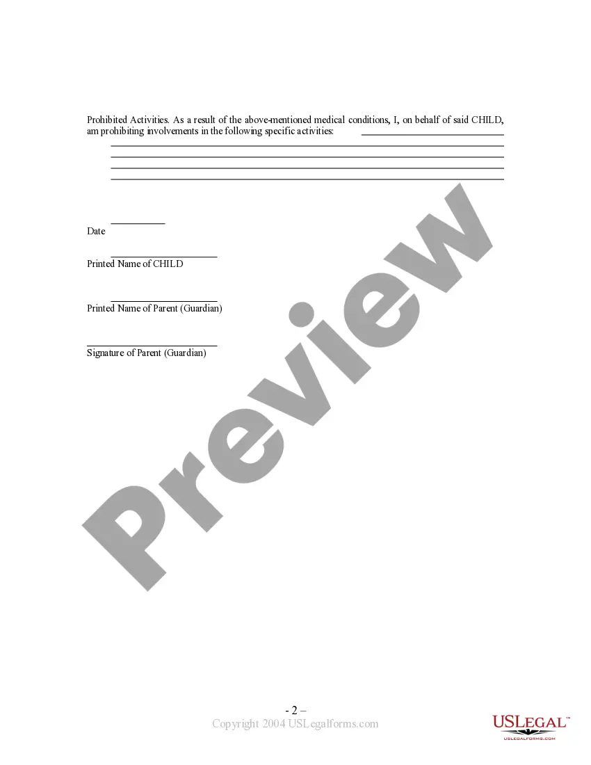 Get Waiver and Release From Liability For Minor Child for Paragliding or Handgliding Preview Waiver and Release From Liability For Minor Child for Paragliding or Handgliding